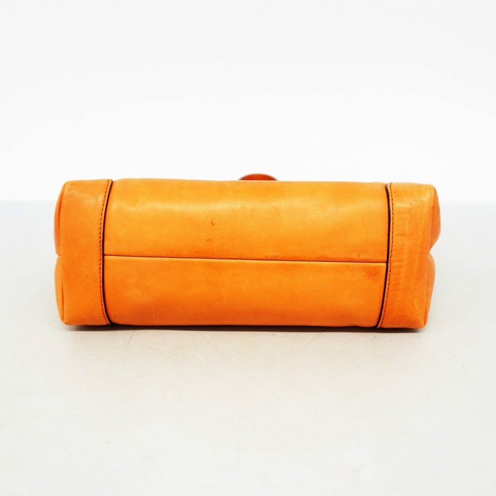 Gucci Python Leather Tote Bag Orange - image 3